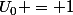 U_{0} = 1