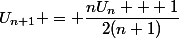 U_{n+1} = \dfrac{nU_n + 1}{2(n+1)}