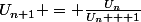 U_{n+1} = \frac{U_n}{U_n + 1}