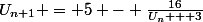 U_{n+1} = 5 - \frac{16}{U_n + 3}