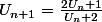 U_{n+1}=\frac{2U_n+1}{U_n+2}