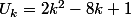 U_k=2k^2-8k+1