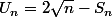 U_n=2\sqrt{n}-S_n