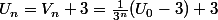 U_n=V_n+3=\frac{1}{3^n}(U_0-3)+3