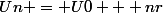 Un = U0 + nr