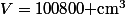 V=100800\text{ cm}^3