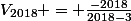 V_{2018} = \frac{-2018}{2018-3}