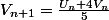 V_{n+1}=\frac{U_{n}+4V_{n}}{5}