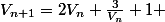 V_{n+1}=2V_n+\frac{3}{V_n}+1 