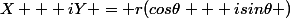X + iY = r(cos\theta + isin\theta )