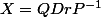 X=QDrP^{-1}
