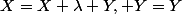 X=X+\lambda Y, Y=Y
