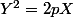 Y^2=2pX