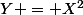 Y = X^2