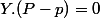 Y.(P-p)=0