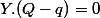 Y.(Q-q)=0