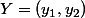 Y=(y_1,y_2)