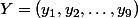 Y=(y_1,y_2,\dots,y_9)