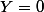 Y=0