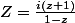 Z=\frac{i(z+1)}{1-z}