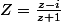 Z=\frac{z-i}{z+1}