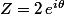 Z=2\,e^{i\theta}