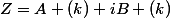 Z=A (k)+iB (k)