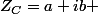 Z_{C}=a+ib 