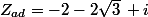 Z_{ad}=-2-2\sqrt{3}\, i