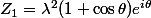 Z_1=\lambda^2(1+\cos\theta)e^{i\theta}