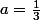 a=\frac{1}{3}