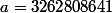 a=3262808641