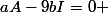 aA-9bI=0 