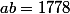 ab=1778