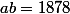 ab=1878