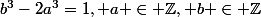 b^3-2a^3=1, a \in \Z, b \in \Z