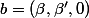 b=(\beta,\beta',0)