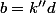 b=k''d