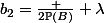 b_2=\frac {2\mathbb{P}(B)} {\lambda}