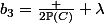 b_3=\frac {2\mathbb{P}(C)} {\lambda}