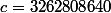 c=3262808640