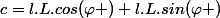 c=l.L.cos(\varphi )+l.L.sin(\varphi )