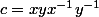 c=xyx^{-1}y^{-1}