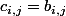 c_{i,j}=b_{i,j}