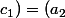 (a_1;c_1)=(a_2;c_2)