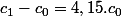 c_1-c_0=4,15.c_0