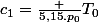 c_1=\frac {5,15.p_0}{T_0}