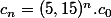 c_n=(5,15)^n.c_0