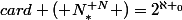 card (\mathbb {N}_*^{\mathbb {N}} )=2^{\aleph _0}