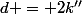 d = 2k''